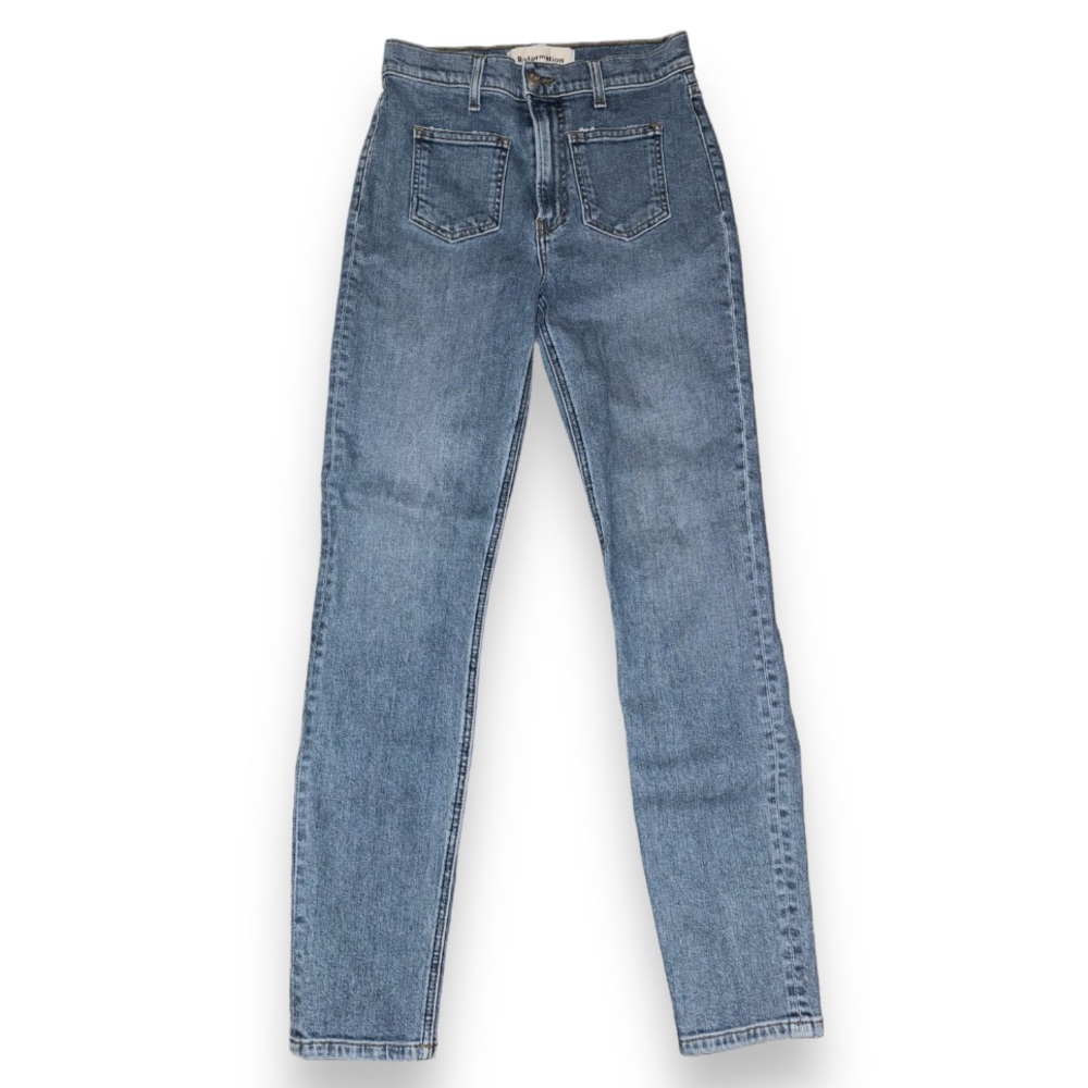Reformation High Skinny Crop Patch Pocket Jeans Size 26